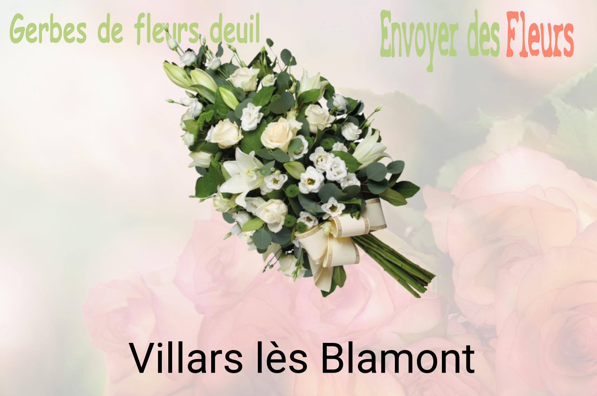 Gerbe de fleurs de deuil livrée à Villars-lès-Blamont